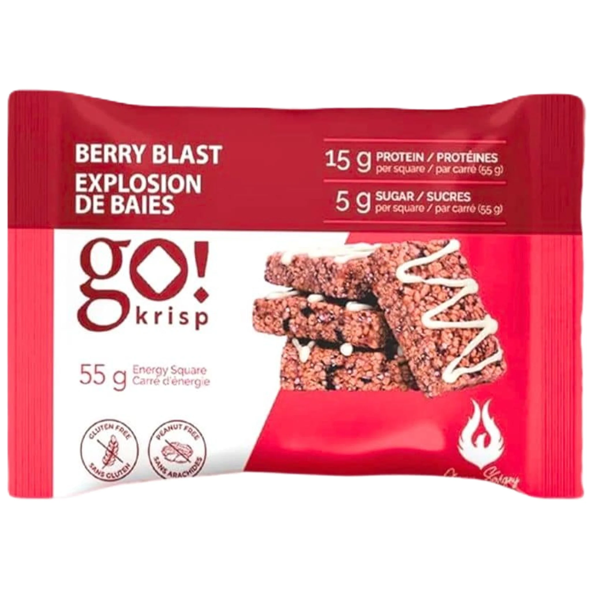 Go Nutrition Go Krisp Protein Energy Square (1 Pack) - Image 3