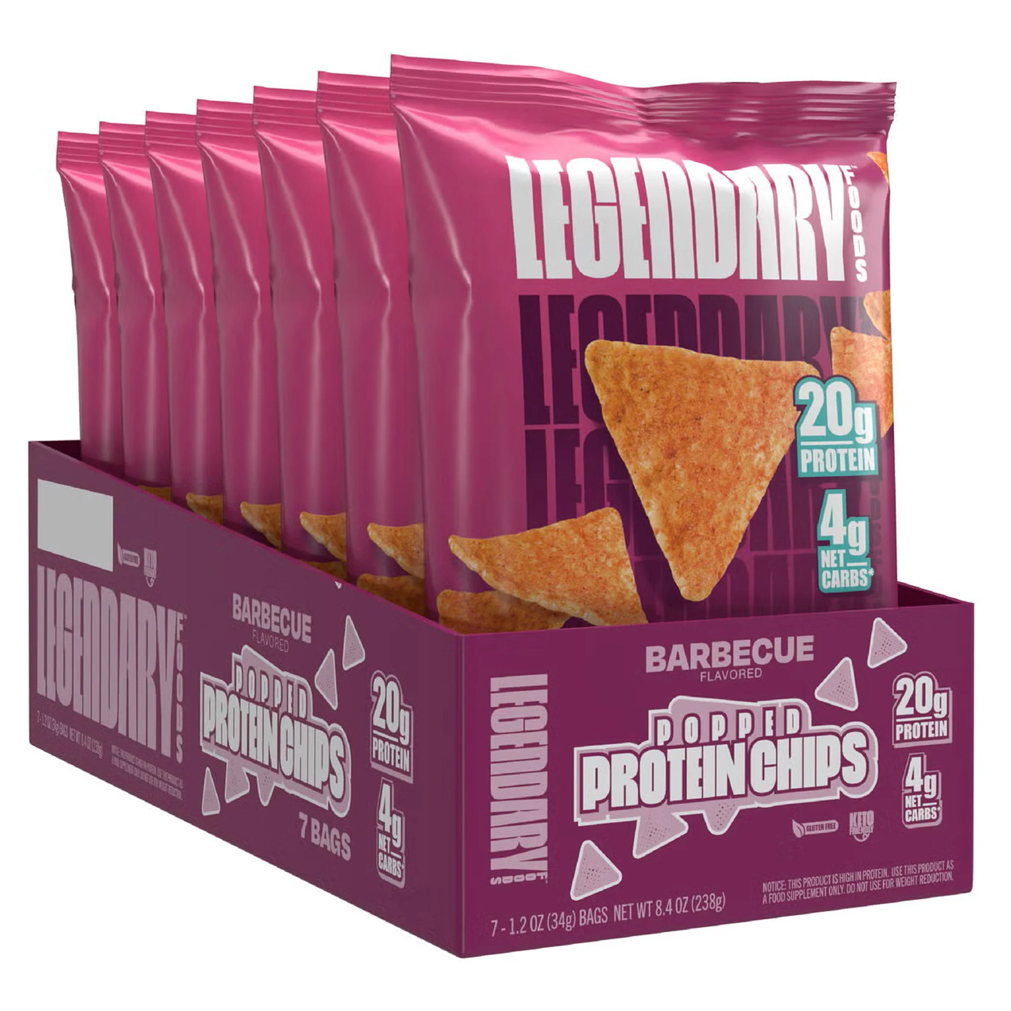 Legendary Foods Popped Protein Chips (7 Bags) - Image 3