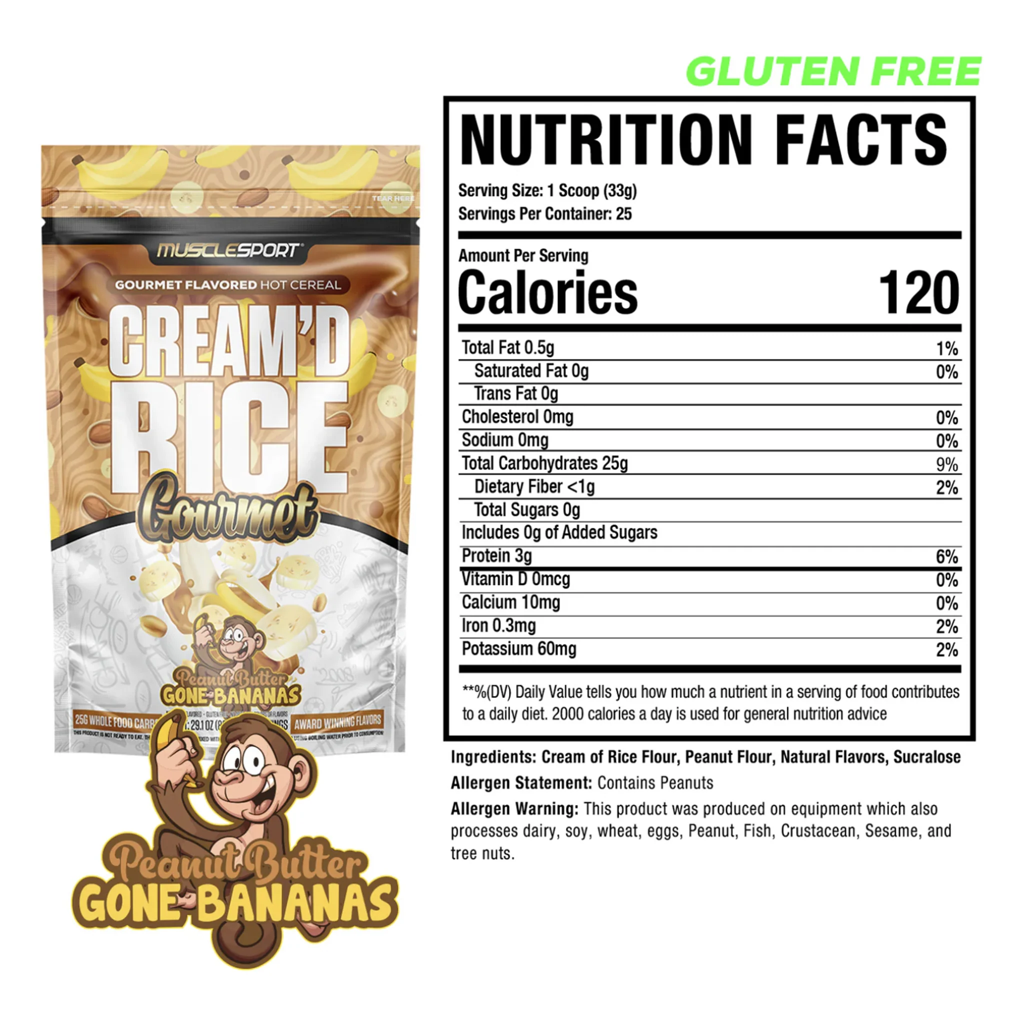Musclesport Cream Of Rice Gourmet Hot Cereal (25 Servs) - Image 6