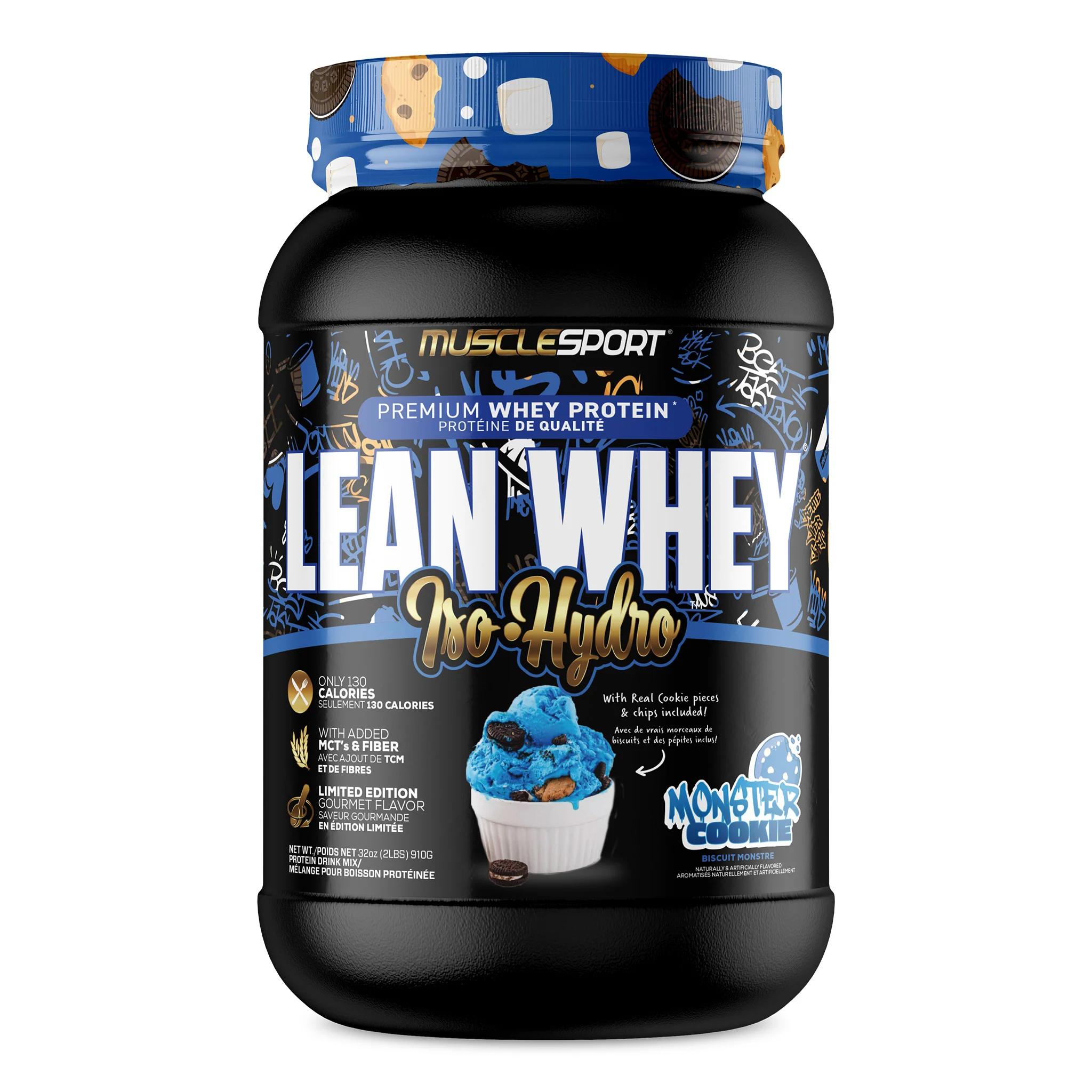Musclesport Lean Whey Iso Hydro Protein Powder (2lbs) - Image 14