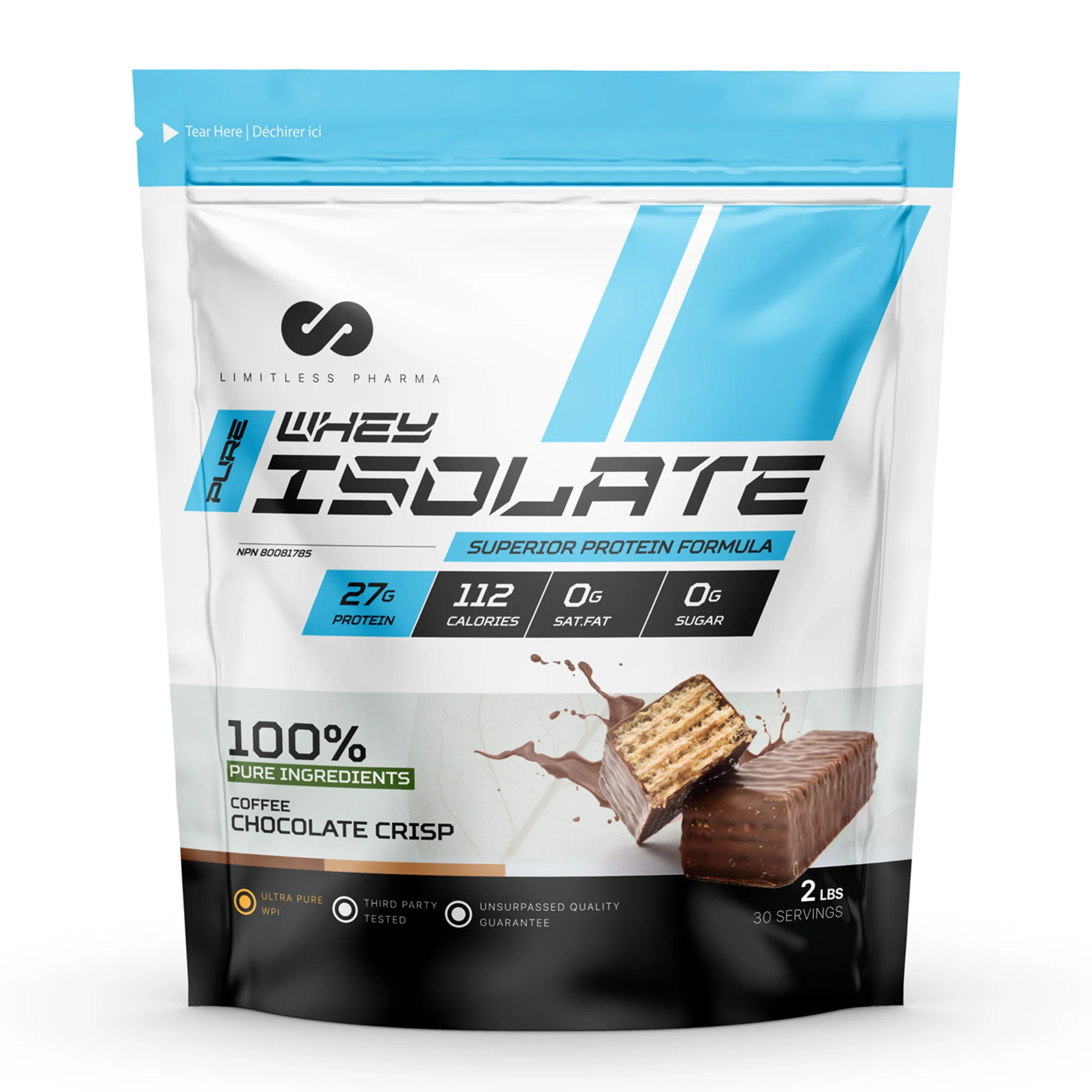 Limitless Pharma Pure Whey Isolate Protein (2lbs) - Image 9