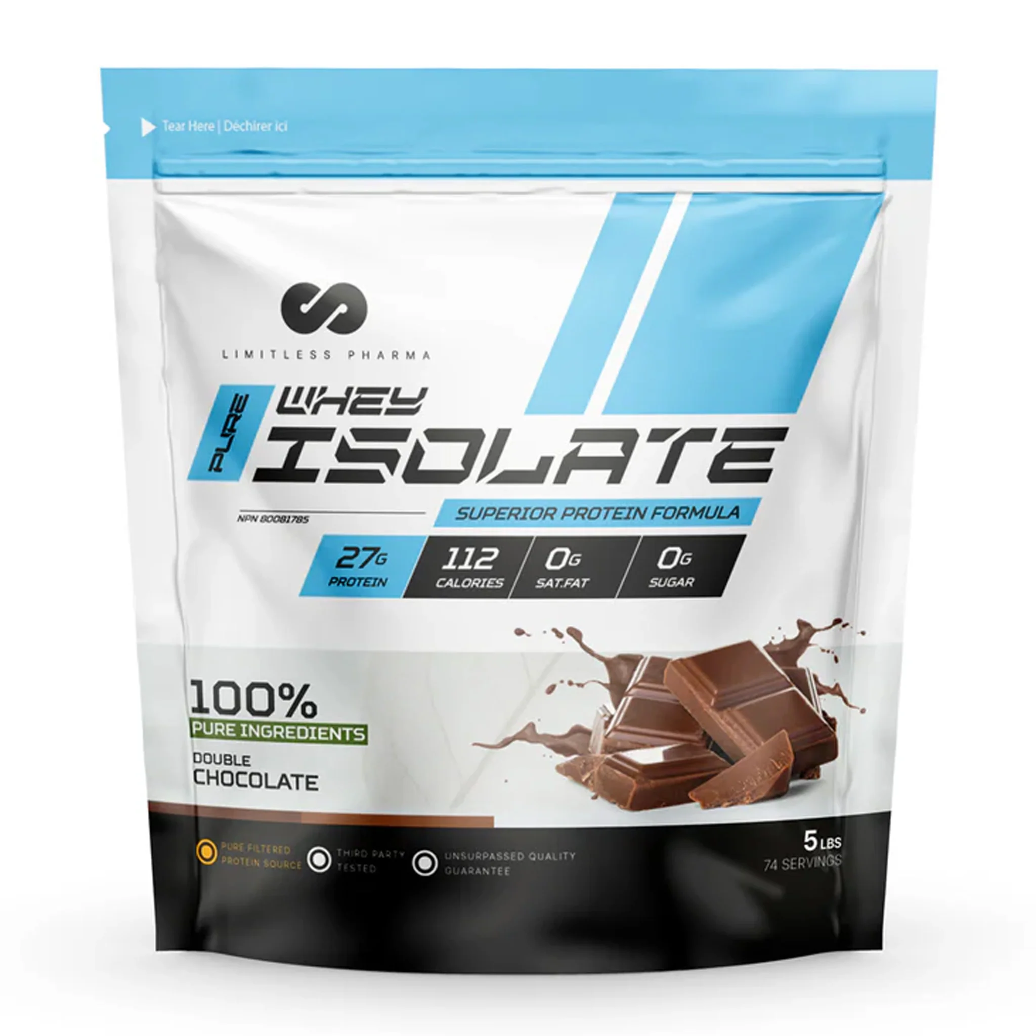 Limitless Pharma Pure Whey Isolate Protein (5lbs) - Image 3