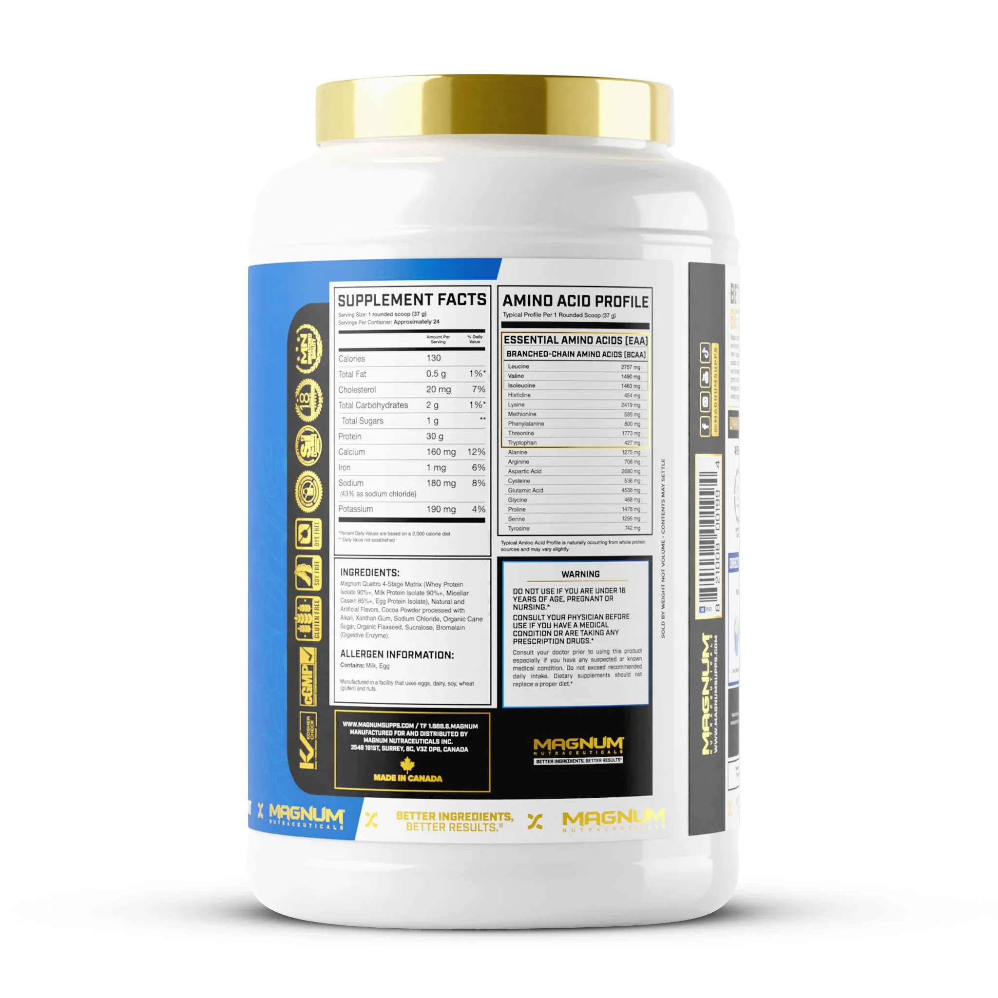 Magnum Quattro Protein Isolate (4lbs) - Image 3