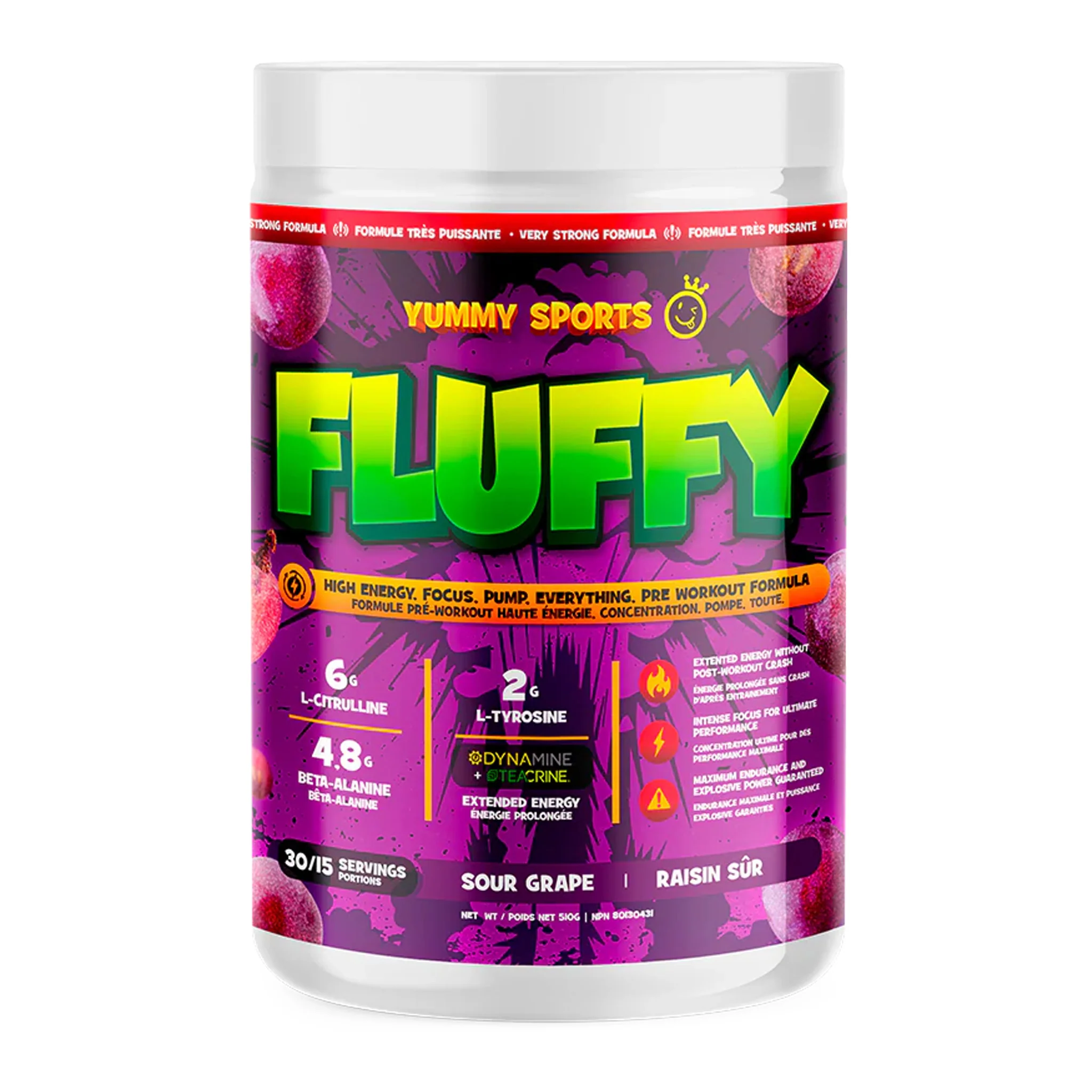 Yummy Sports Fluffy Intense Pre-Workout (30 Servs) - Image 5